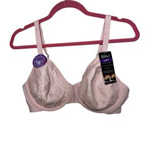 BALI LIFT Bra 38C Hush Pink Moderate Coverage Fully Adjustable Straps